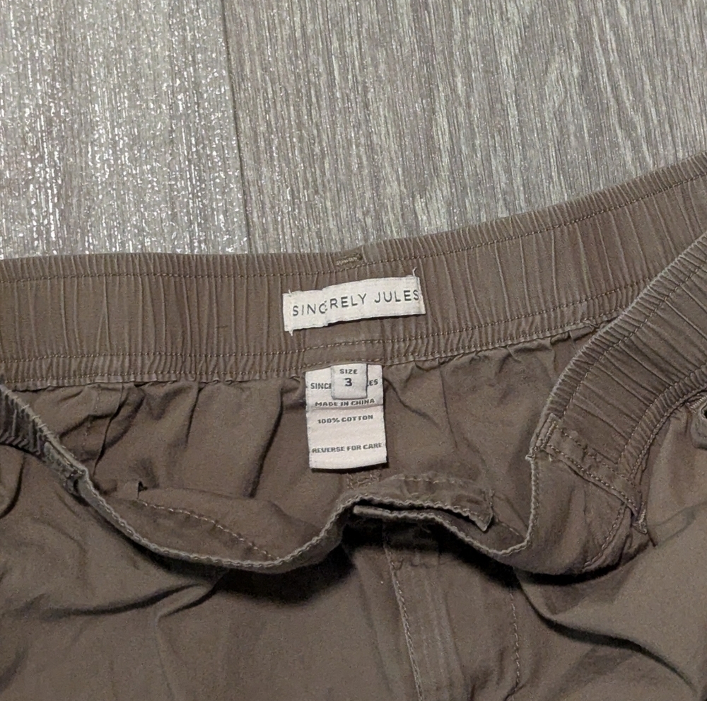 Sincerely Jules,Two Tone,Casual Cargo Pants - Size 3 Juniors - Picture 3 of 3